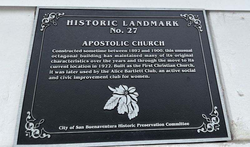 Apostolic Church Marker image. Click for full size.