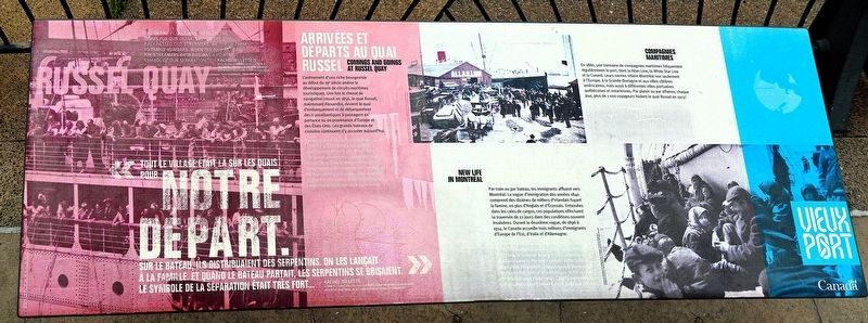 Russel Quay/quai Russel Marker. Click for full size. Russel Quay/quai Russel Marker image. Click for full size.