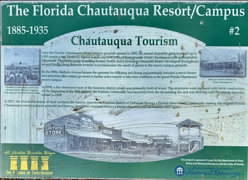 Chautauqua Tourism Marker. Click for full size. Chautauqua Tourism Marker image. Click for full size.