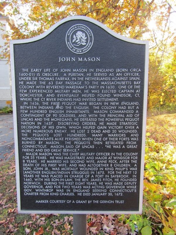 John Mason Marker. Click for full size. John Mason Marker image. Click for full size.