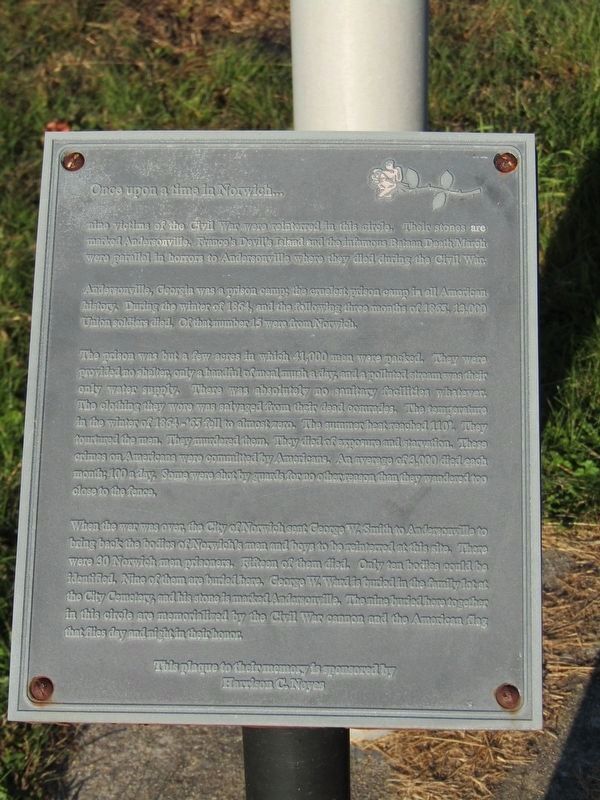 Andersonville Prison Camp Victims Marker. Click for full size. Andersonville Prison Camp Victims Marker image. Click for full size.