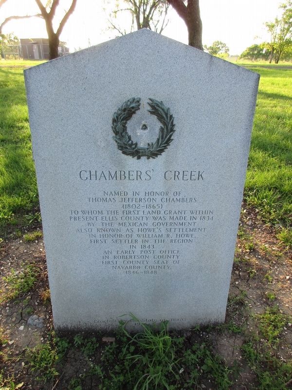 Chambers' Creek Marker. Click for full size. Chambers' Creek Marker image. Click for full size.