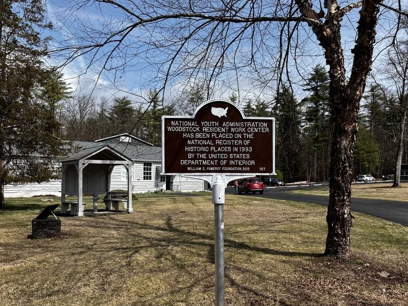 National Youth Administration Woodstock Resident Work Center Marker image. Click for full size.