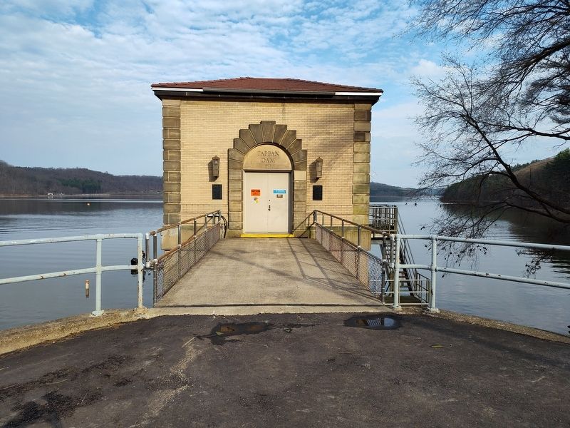 Tappan Dam Marker. Click for full size. Tappan Dam Marker image. Click for full size.