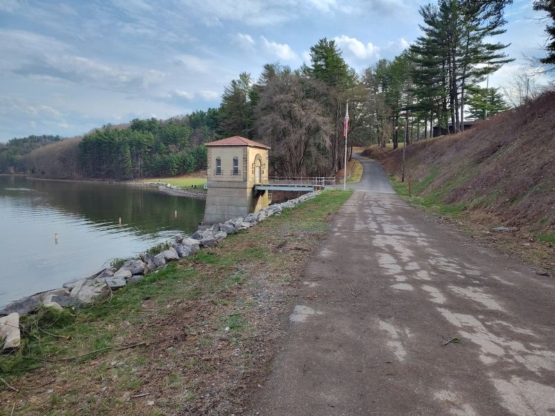 Tappan Dam Marker. Click for full size. Tappan Dam Marker image. Click for full size.
