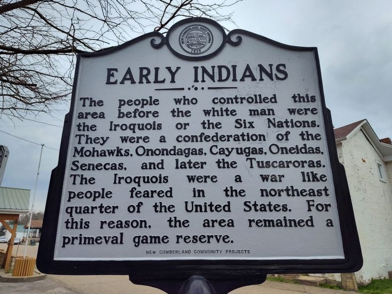 Early Indians side of marker. Click for full size. Early Indians side of marker image. Click for full size.