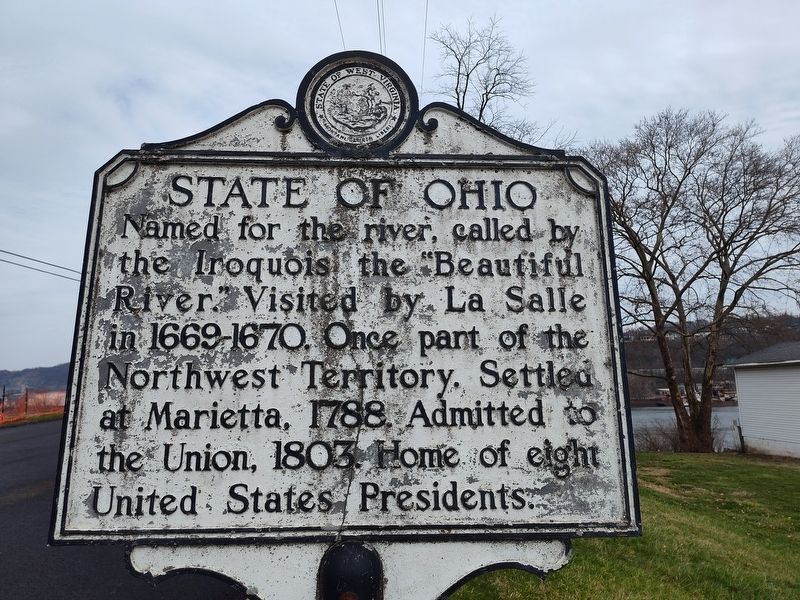 State Of Ohio side of marker. Click for full size. State Of Ohio side of marker image. Click for full size.