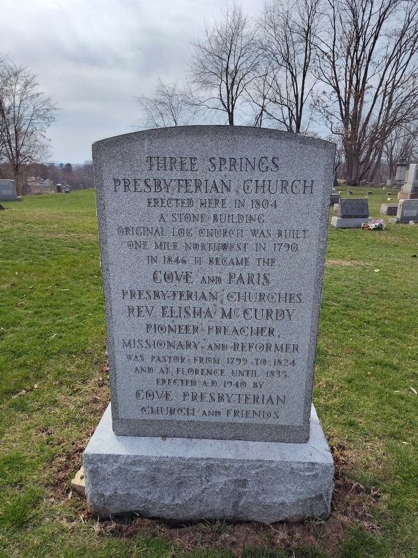 Three Springs Presbyterian Church Marker image. Click for full size.