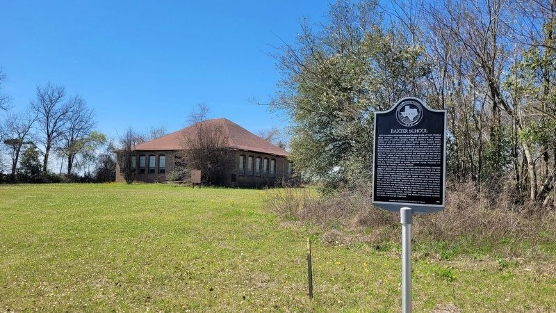 Baxter School and Marker image. Click for full size.