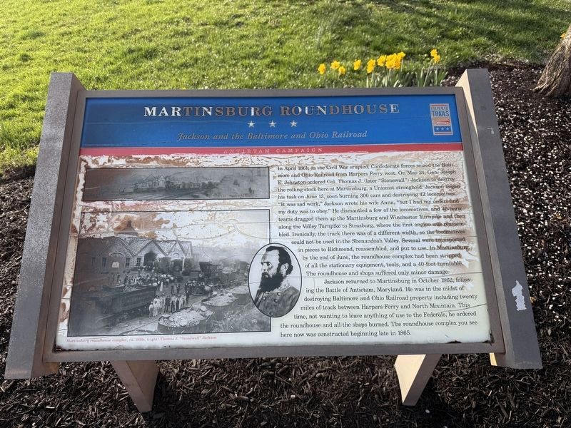 Martinsburg Roundhouse Marker. Click for full size. Martinsburg Roundhouse Marker image. Click for full size.