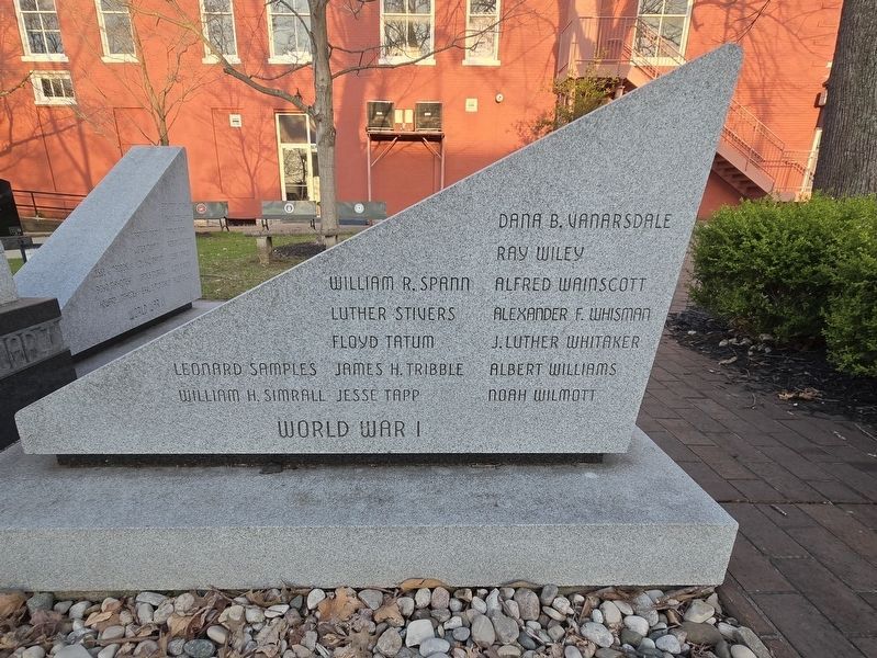 World War I, north side of the sculpture, side two. Click for full size. World War I, north side of the sculpture, side two image. Click for full size.