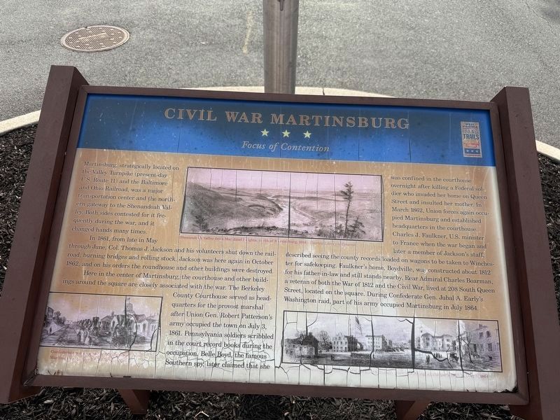 Civil War Martinsburg Marker image. Click for full size.
