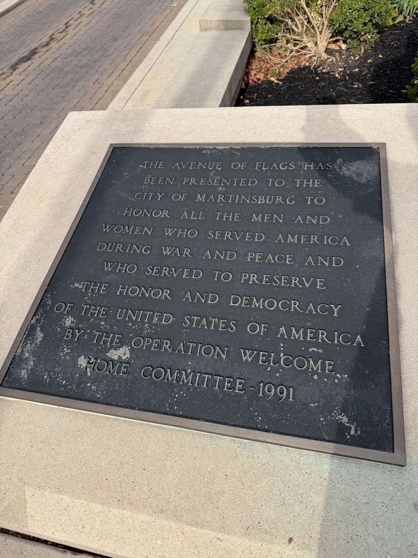 Flagpole dedication. Click for full size. Flagpole dedication image. Click for full size.
