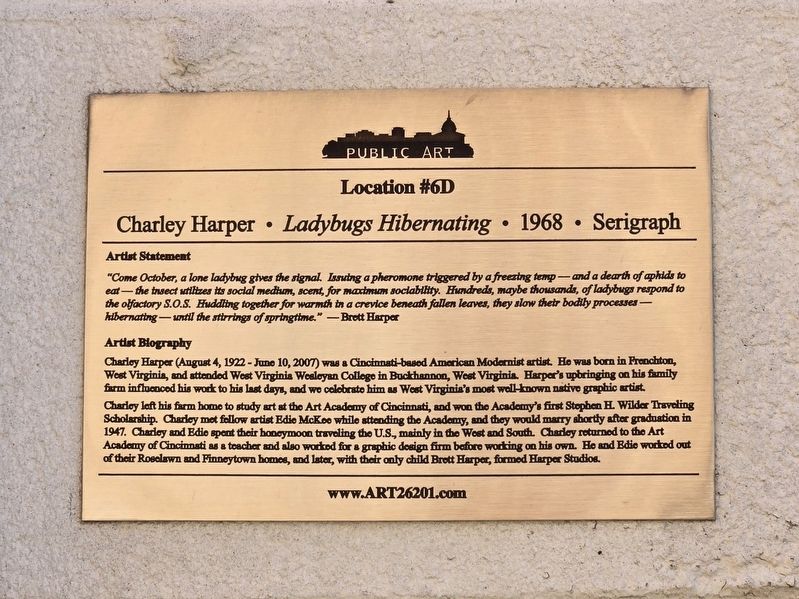 <i>Ladybugs Hibernating</i> Marker. Click for full size. <i>Ladybugs Hibernating</i> Marker image. Click for full size.