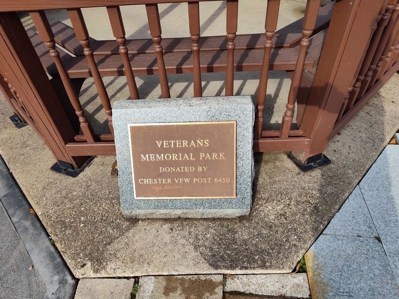 Veterans Memorial Park Plaque. Click for full size. Veterans Memorial Park Plaque image. Click for full size.