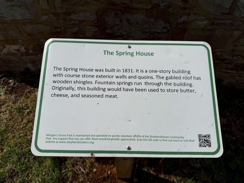 The Spring House Marker. Click for full size. The Spring House Marker image. Click for full size.