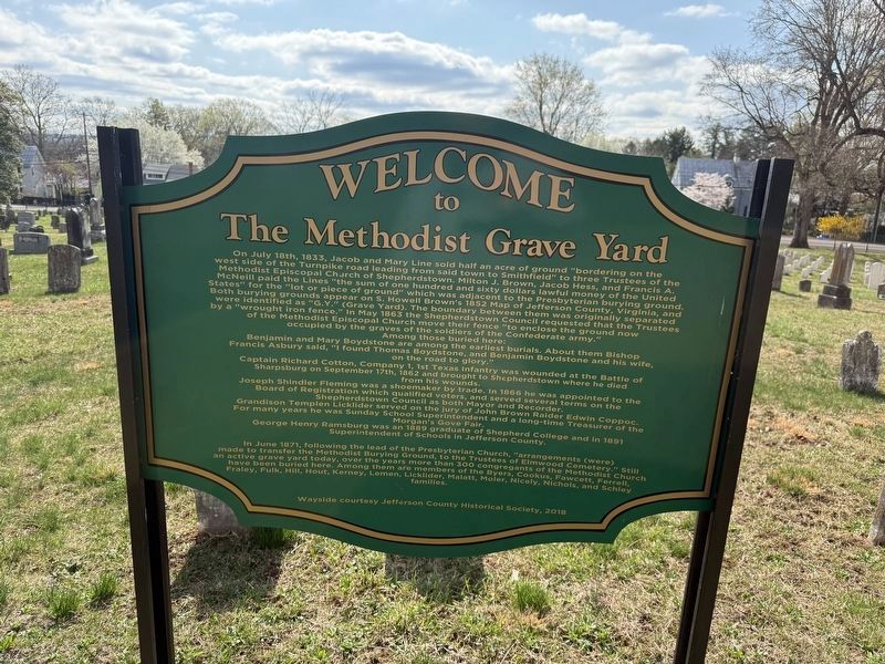 Welcome to The Methodist Grave Yard Marker image. Click for full size.