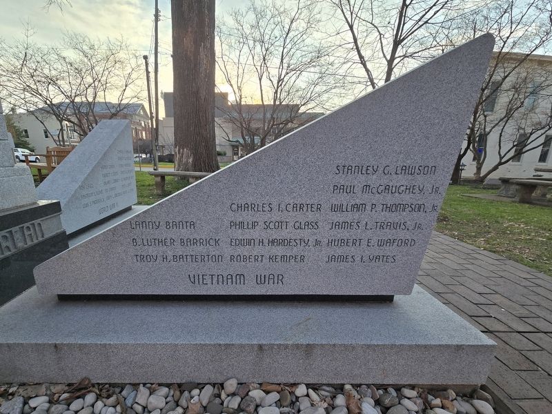 Vietnam War, south side of the sculpture, side two. Click for full size. Vietnam War, south side of the sculpture, side two image. Click for full size.