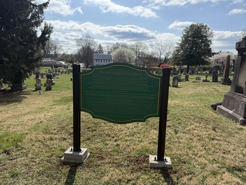 The Presbyterian Grave Yard Marker. Click for full size. The Presbyterian Grave Yard Marker image. Click for full size.