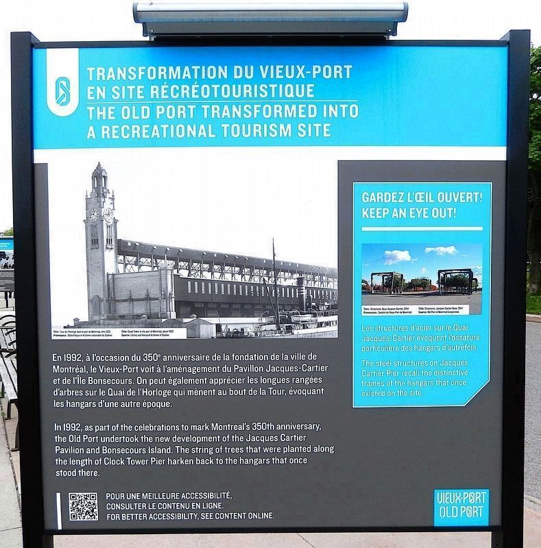 Transformation Vieux-Port en site r�cr�otouristique/Port Transformed Marker (<i>north side</i>) image. Click for full size.