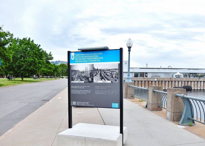 Transformation Vieux-Port en site r�cr�otouristique/Port Transformed to Recreational Tourism Marker image. Click for full size.