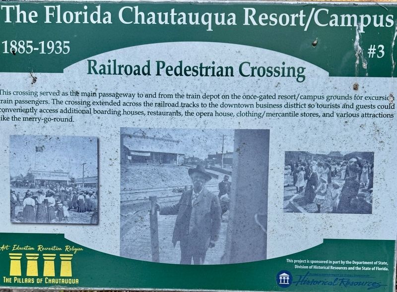 Railroad Pedestrian Crossing Marker. Click for full size. Railroad Pedestrian Crossing Marker image. Click for full size.