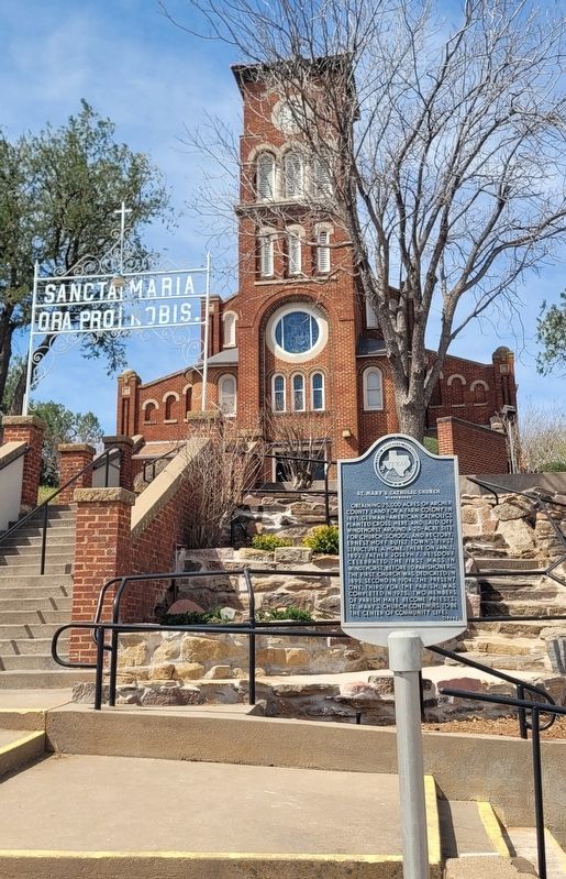 St. Mary's Catholic Church Windthorst and Marker image. Click for full size.