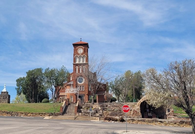 The view of the St. Mary's Catholic Church from the street image. Click for full size.