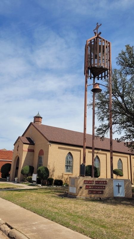 The view of the Archer City Methodist Church and Marker from the street. Click for full size. The view of the Archer City Methodist Church and Marker from the street image. Click for full size.