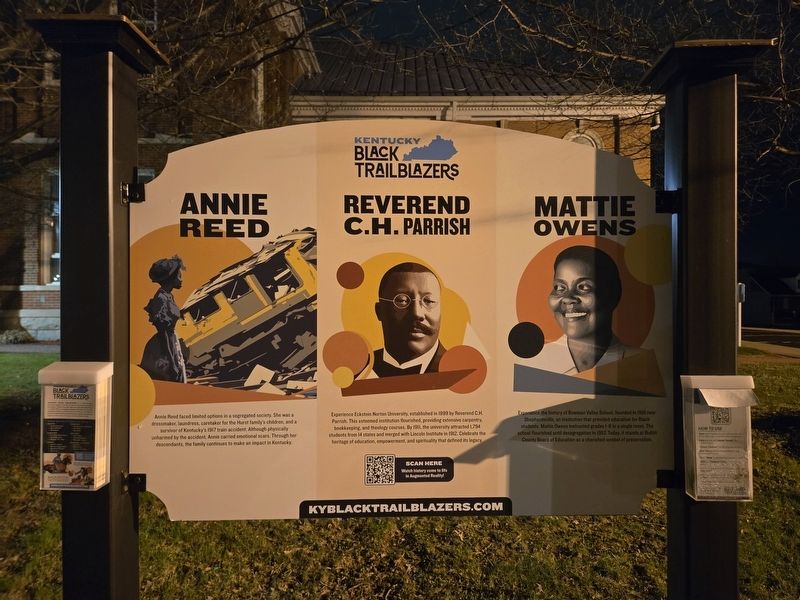 Wider view of Kentucky Black Trailblazers Marker image. Click for full size.