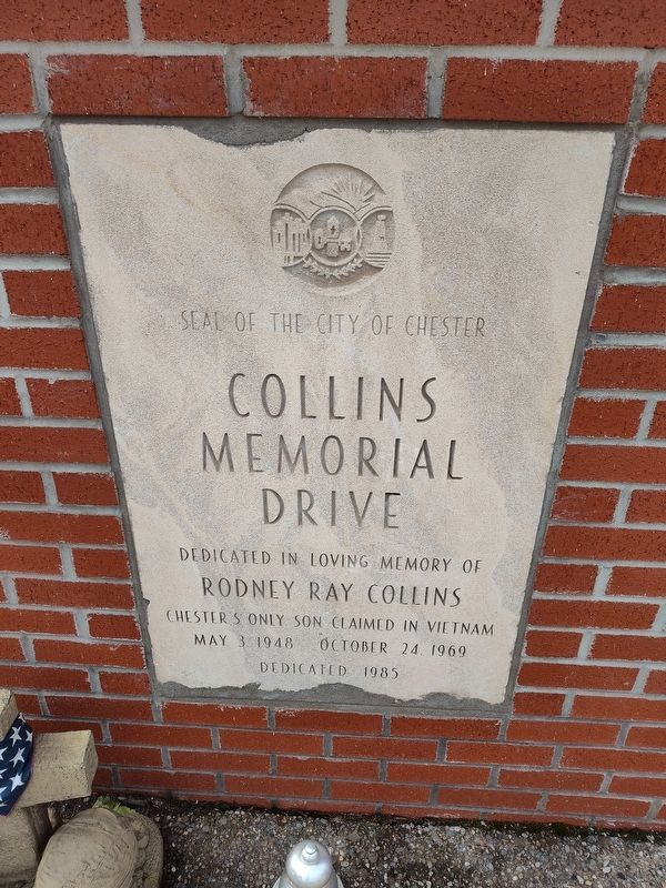 Collins Memorial Drive Marker. Click for full size. Collins Memorial Drive Marker image. Click for full size.
