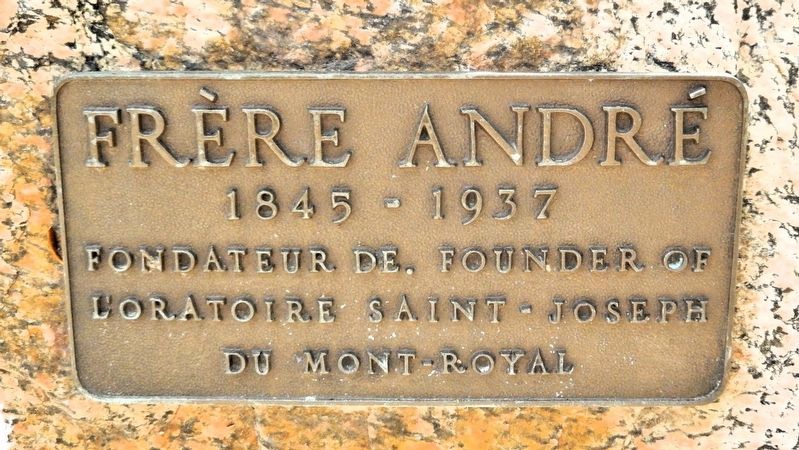 Frère André Marker. Click for full size. Frère André Marker image. Click for full size.