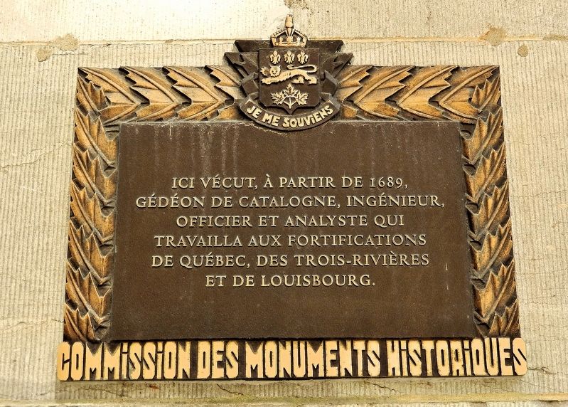 Gédéon de Catalogne Marker. Click for full size. Gédéon de Catalogne Marker image. Click for full size.