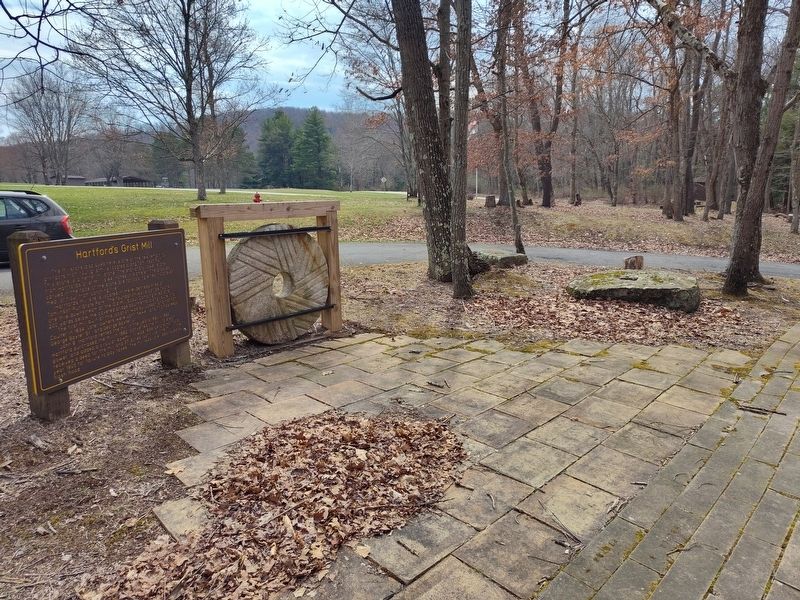 Hartford's Grist Mill Marker image. Click for full size.