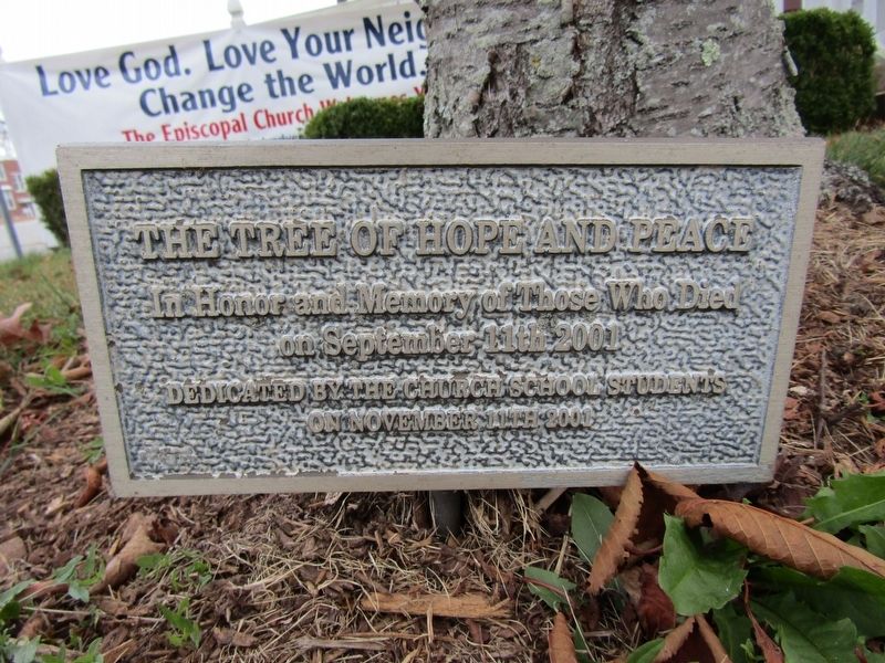 The Tree of Hope and Peace Marker image. Click for full size.