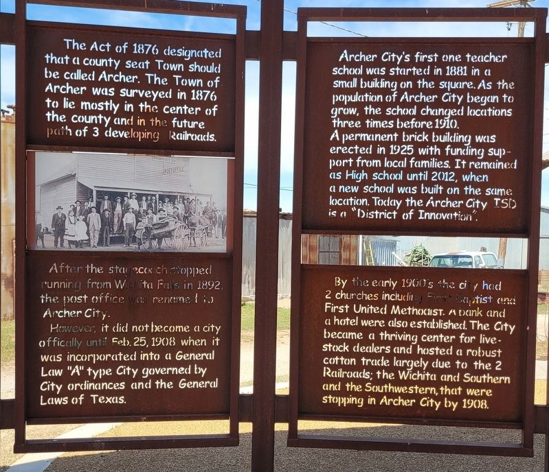 Branch T. Archer Marker - Second Set of Panels. Click for full size. Branch T. Archer Marker - Second Set of Panels image. Click for full size.