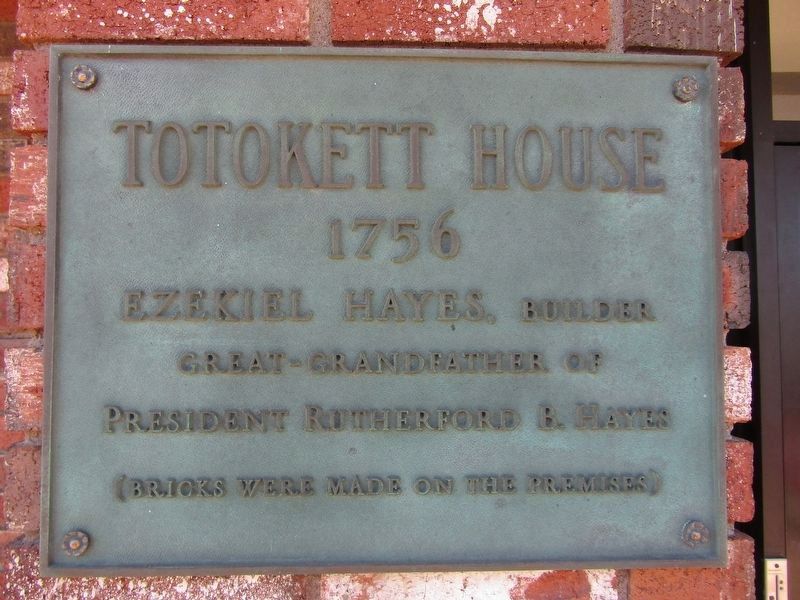 Totokett House Marker. Click for full size. Totokett House Marker image. Click for full size.