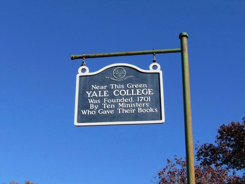 Founding of Yale College Marker. Click for full size. Founding of Yale College Marker image. Click for full size.