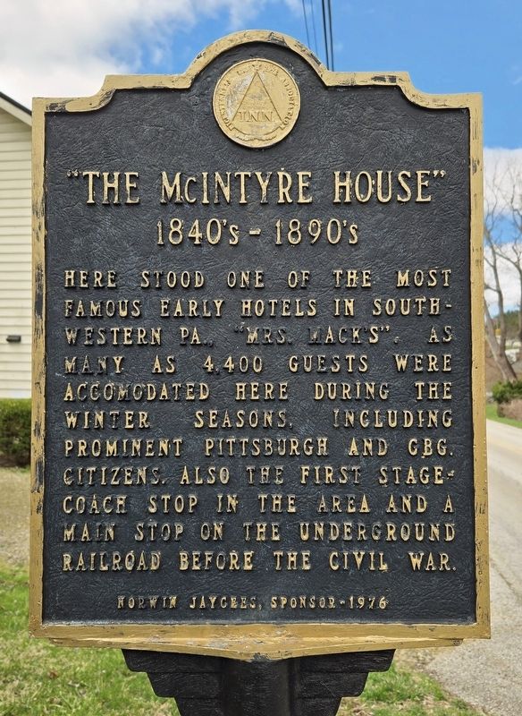 "The McIntyre House" Marker. Click for full size. "The McIntyre House" Marker image. Click for full size.