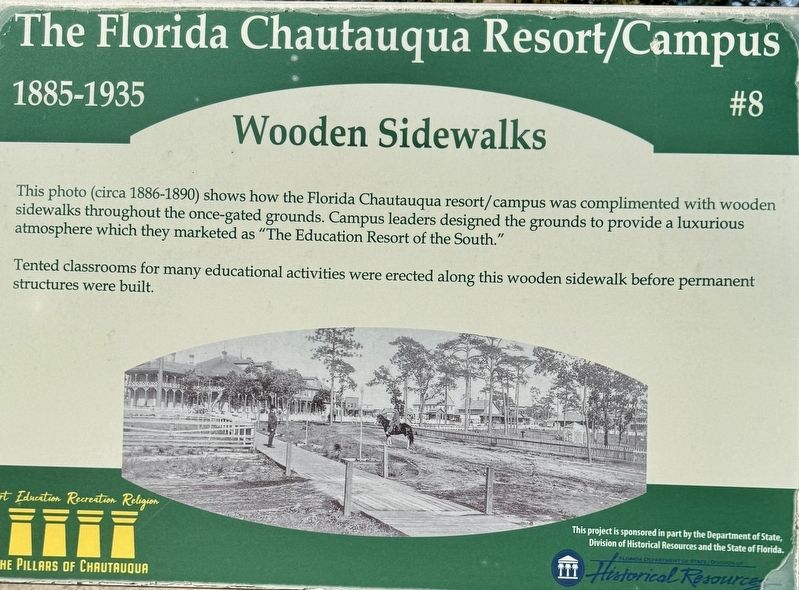 Wooden Sidewalks Marker. Click for full size. Wooden Sidewalks Marker image. Click for full size.