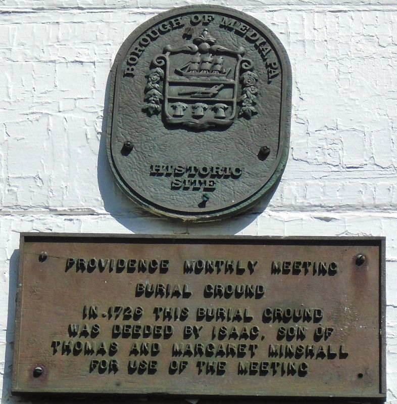 Providence Monthly Meeting Burial Ground Markers. Click for full size. Providence Monthly Meeting Burial Ground Markers image. Click for full size.