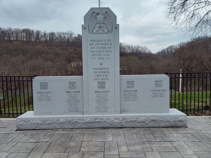 New Cumberland Veterans Memorial Marker. Click for full size. New Cumberland Veterans Memorial Marker image. Click for full size.