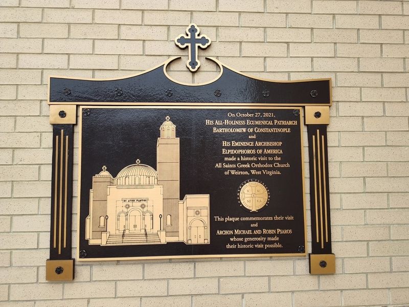 All Saints Greek Orthodox Church Marker. Click for full size. All Saints Greek Orthodox Church Marker image. Click for full size.