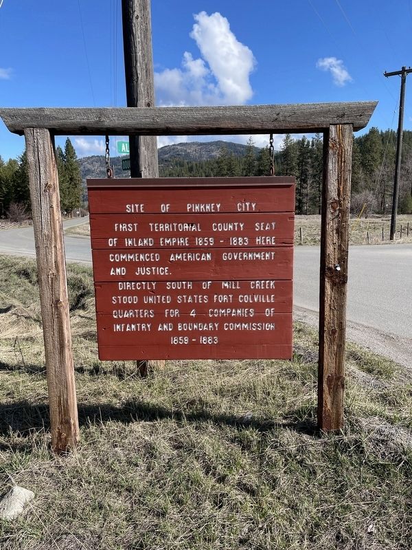 Site of Pinkney City Marker. Click for full size. Site of Pinkney City Marker image. Click for full size.