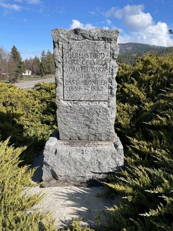 Fort Colville Marker. Click for full size. Fort Colville Marker image. Click for full size.