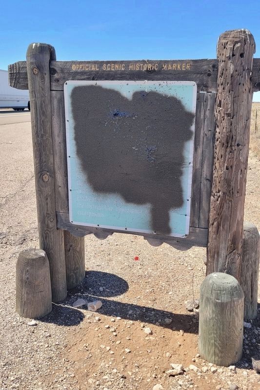 Llano Estacado Marker - Damaged image. Click for full size.