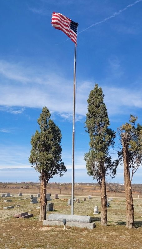 The view of the memorial in the cemetery. Click for full size. The view of the memorial in the cemetery image. Click for full size.