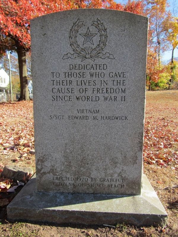 Short Beach Freedom Memorial. Click for full size. Short Beach Freedom Memorial image. Click for full size.