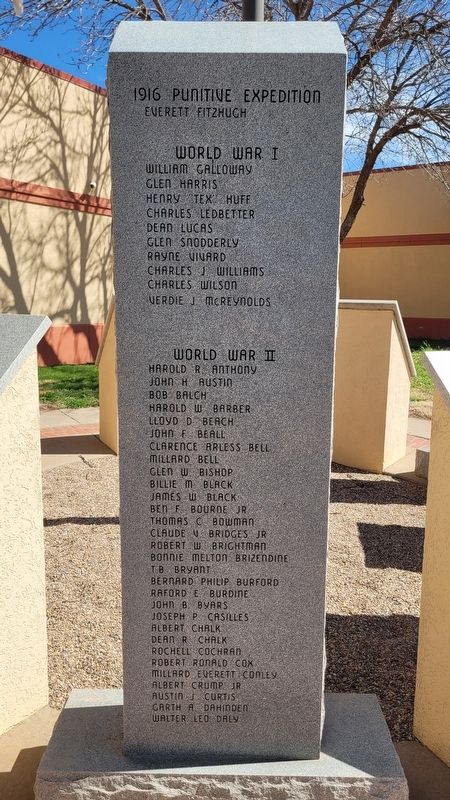 Curry County Veterans Memorial - First Panel. Click for full size. Curry County Veterans Memorial - First Panel image. Click for full size.