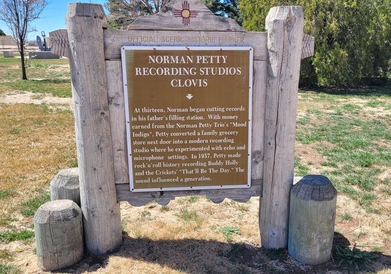 Norman Petty Recording Studios Clovis Marker image. Click for full size.
